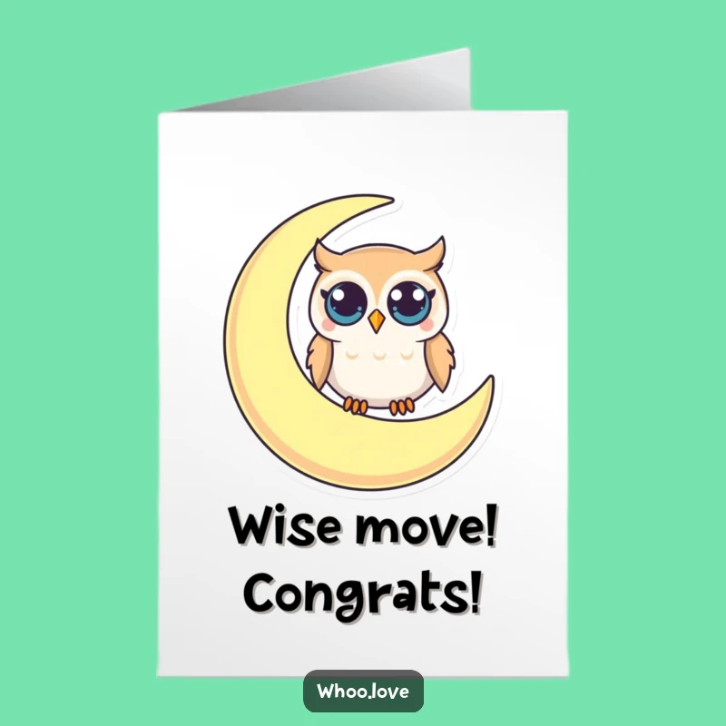 Free Printable Congrats Card: Moonlit Success - Whimsical Downloadable Gift