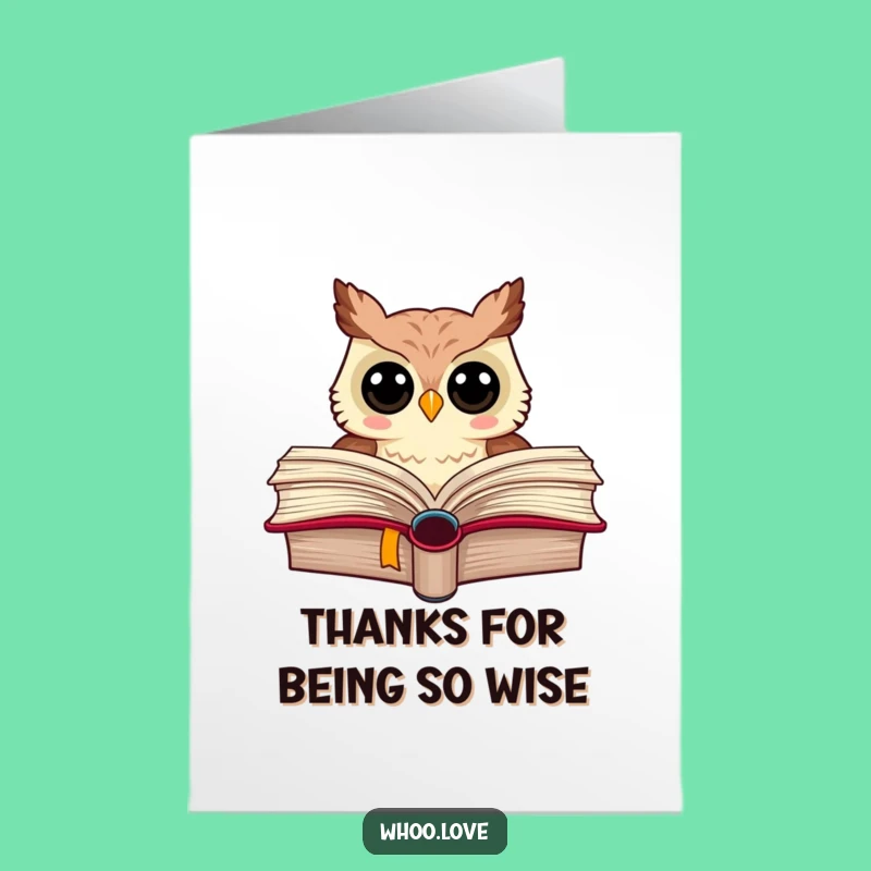 Funny Free Printable Thank You Card: Owl's Gratitude, Downloadable Thanks!