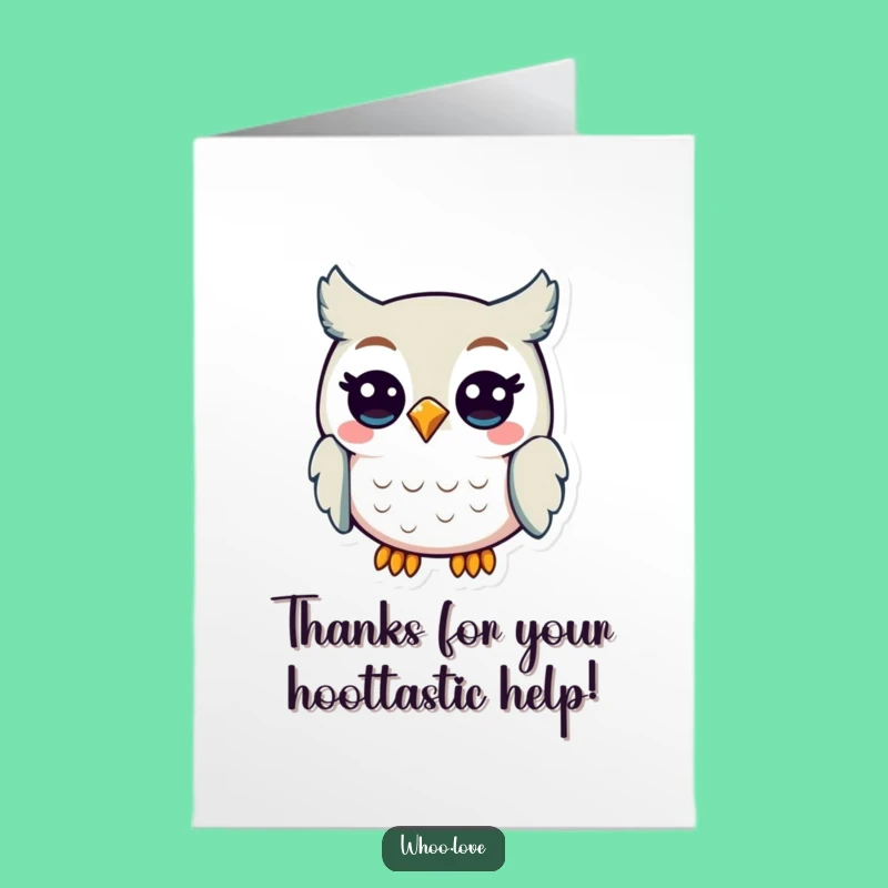 Free Printable Thank You Card: Happy Owl's Hoot - Grateful Downloadable Humor