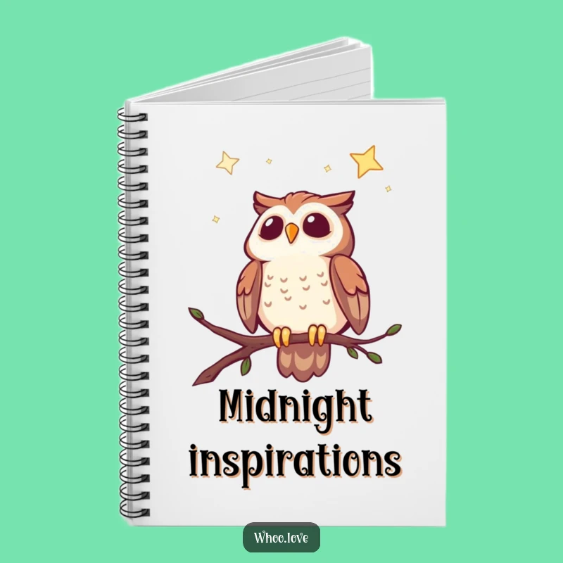 Funny Cheerful Owl Starry Sky Notebook: Journal Your Dreams with This Enchanting Owl & Stars