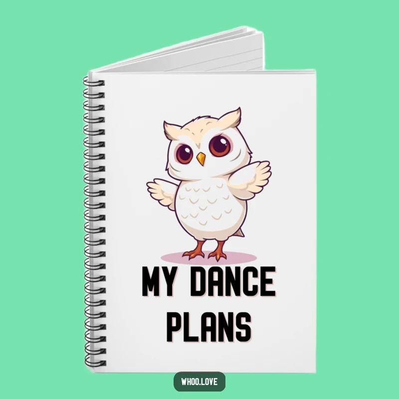 Funny Dancing Owl Notebook - Silly Journal, Perfect Funny Gift for Note-Takers