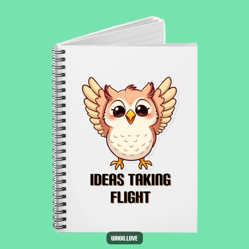 Funny Excited Owl Notebook: Happy Character - Perfect Funny Gift for Writers