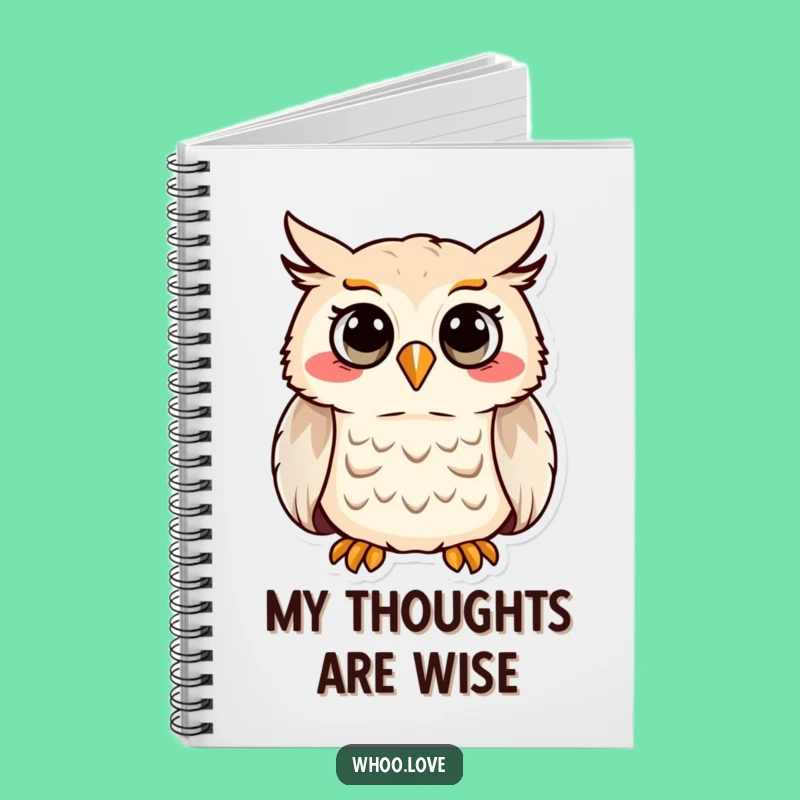 Funny Hooting Owl Notebook - Cheerful Journal, Perfect Funny Gift for Writers