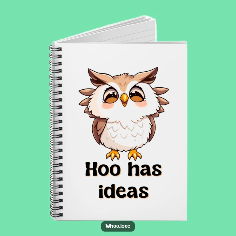 Funny Hooting Owl Notebook: Jot Down Joyful Thoughts, Fun Bird Gift