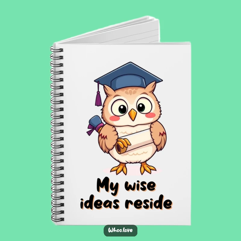 Funny Owl Graduation Notebook: Jot Down Success - Smart Funny Gift!
