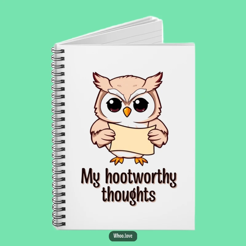 Funny Owl Scholar Notebook: Journal Your Insights with This Hilarious Bird Design