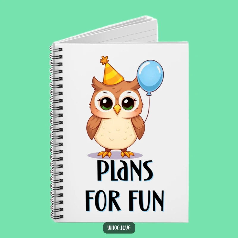 Funny Party Owl Notebook: Jot Down Your Celebration Plans with Quirky Flair