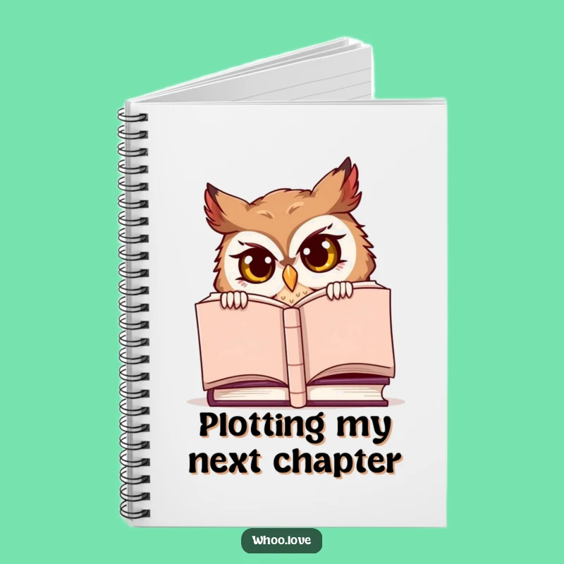 Funny Story Ideas Notebook: Mischievous Owl Peek, Perfect Journal Gift!