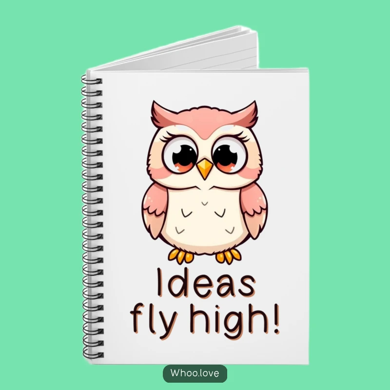 Funny Excited Owl Notebook: Capture Your Happiest Thoughts