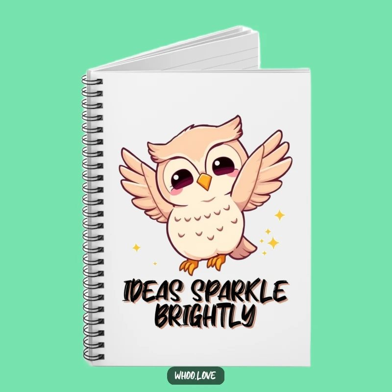 Funny Joyful Owl Notebook: Capture Your Sparkly Ideas with Magical Flair