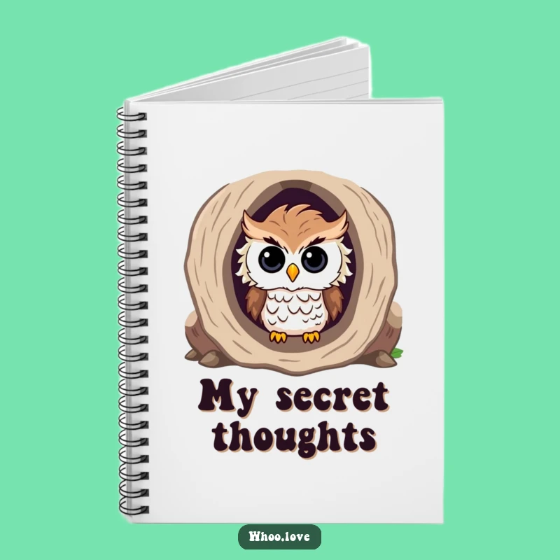 Funny Curious Owl Log Notebook: Jot Down Ideas with Inquisitive Charm