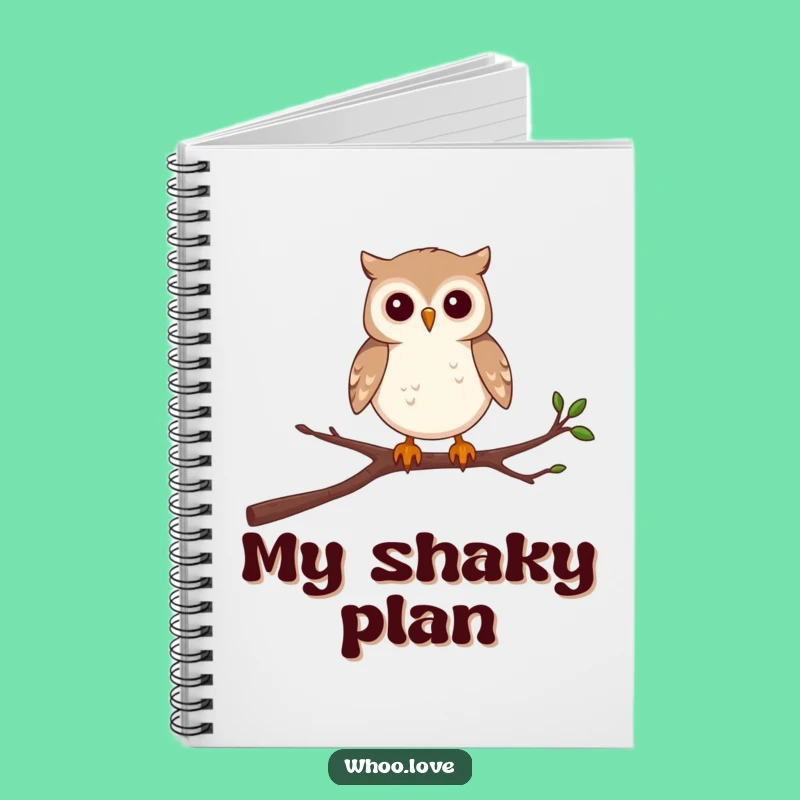 Funny Owl Notebook: Determined Balance - Journal Funny Gift
