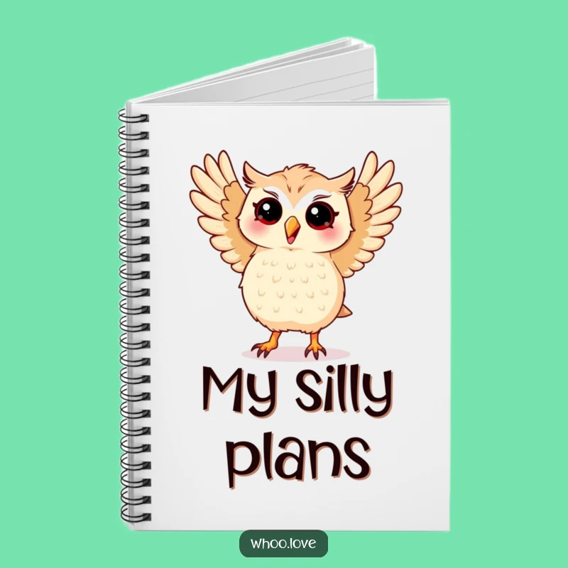 Funny Dancing Kawaii Owl Notebook - Jot Down Your Dance Moves