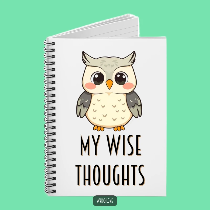 Funny Smiling Owl Notebook: Jot Down Happy Thoughts with this Cheerful Pad