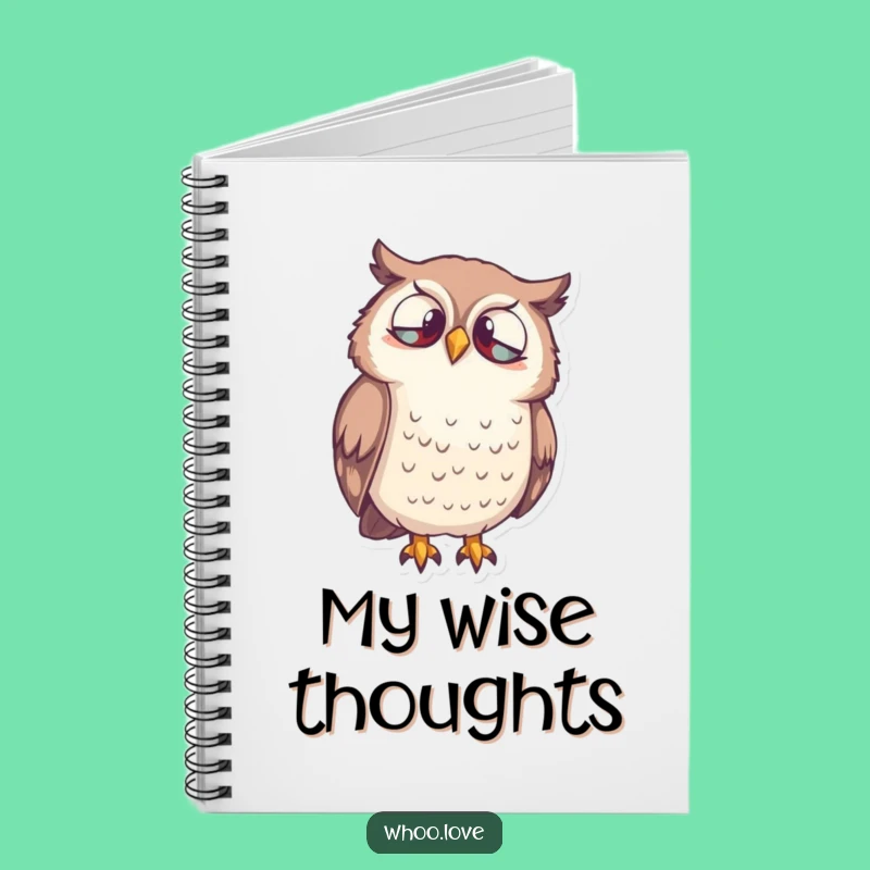 Funny Owl Curiosity Notebook - Bird Journal, Perfect Funny Gift!