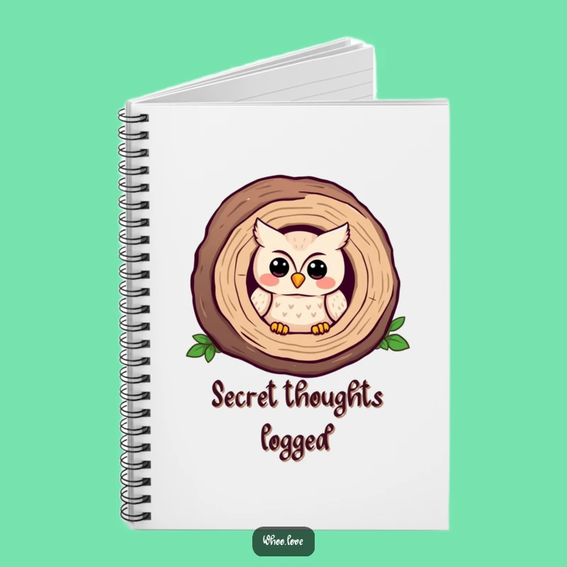 Shy Owl Log Notebook: Jot Down Your Quiet Thoughts!