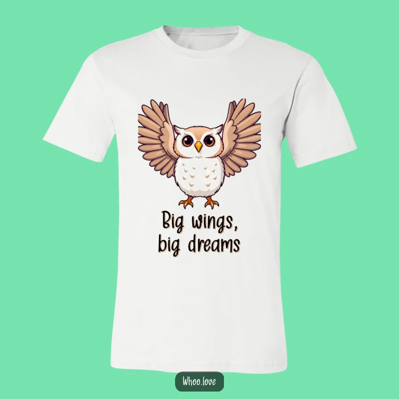 Funny Expressive Owl Wings T-Shirt, Embrace Your Freedom in Style, Great Funny Gift