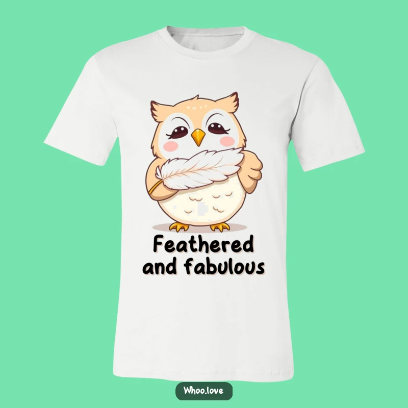 Funny Giggling Owl T-Shirt: Feel the Joy with This Feather-Blowing Delightful Tee