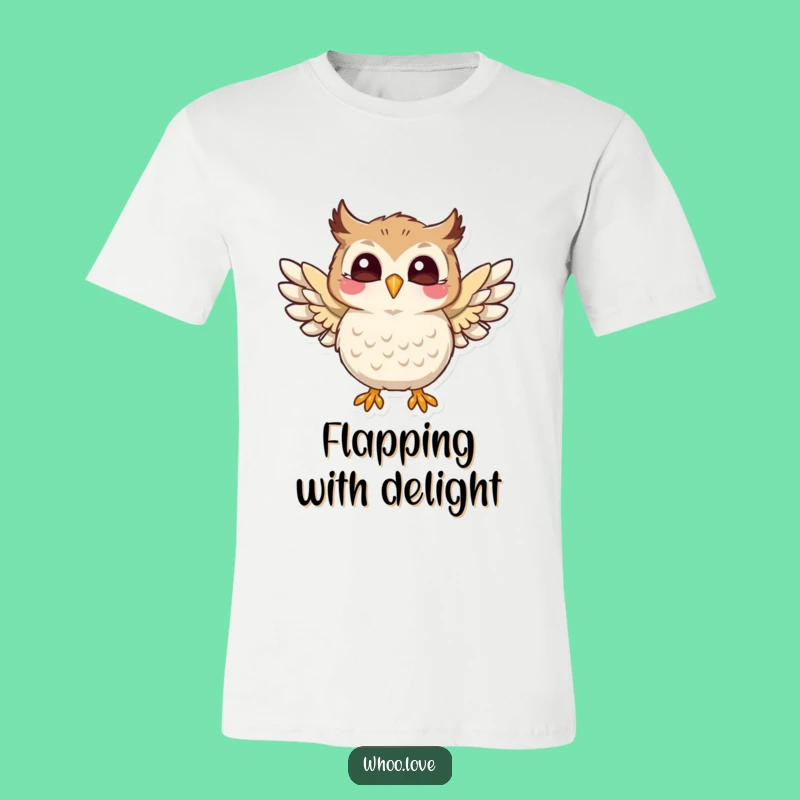 Funny Joyful Owl T-Shirt: Spread Happiness with Every Wear
