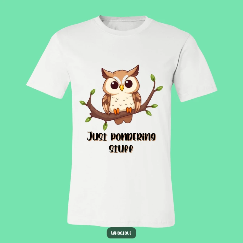 Funny Curious Owl T-Shirt: Express Your Whimsical Nature with This Playful Tee