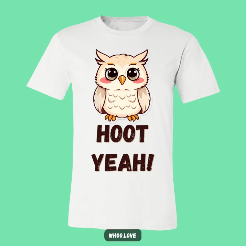 Funny Hooting Owl T-Shirt - Cheerful Bird Tee, Unisex Cotton, Perfect Funny Gift