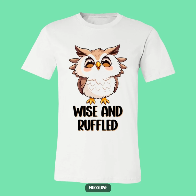 Funny Hooting Owl T-Shirt: Joyful Cartoon Bird Tee, Great Gift Apparel