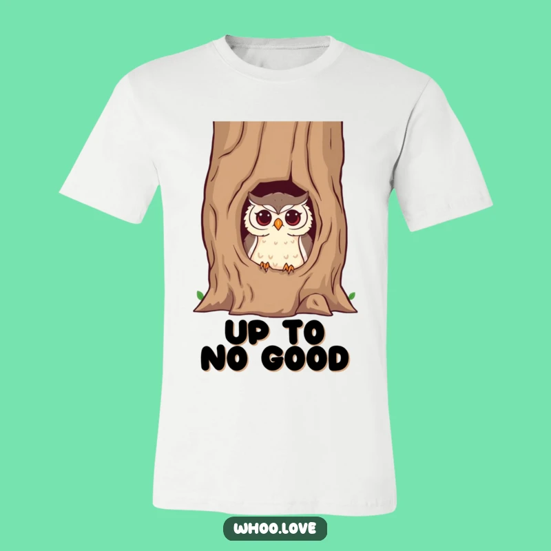 Funny Mischievous Owl T-Shirt: Show Off Your Playful Side Hilariously