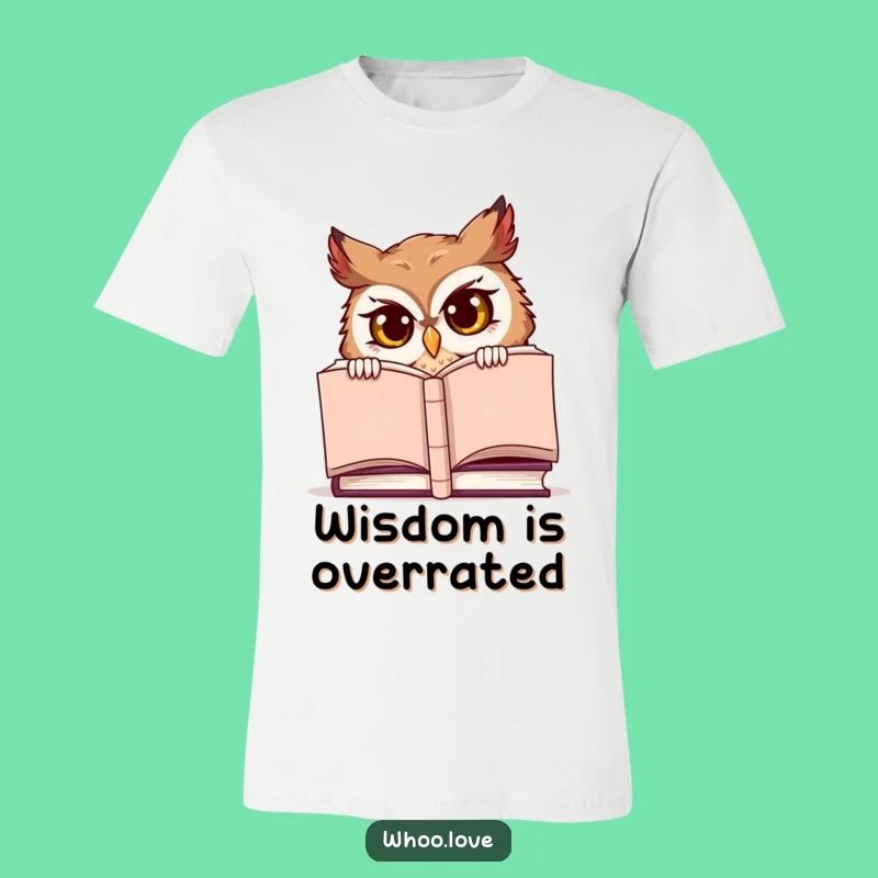 Funny Sneaky Owl Tee: Book Peek, Hilarious Reader's Gift!