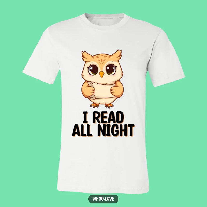 Funny Studious Owl T-Shirt: Show Your Wisdom with this Scholarly Character Tee