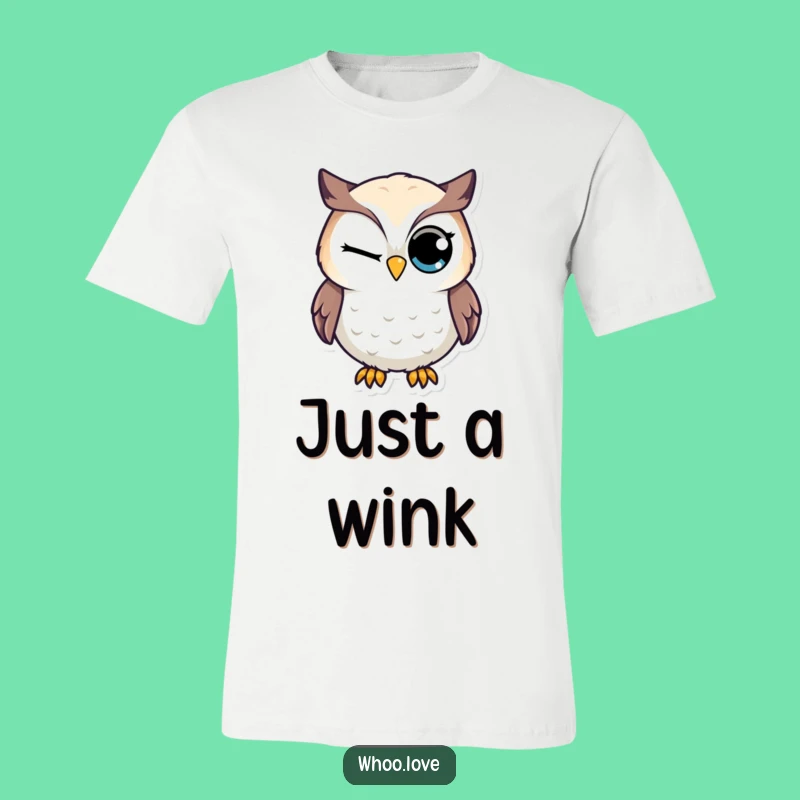 Funny Winking Owl T-Shirt - Cheeky Bird Tee, Comfy Cotton, Best Funny Gift