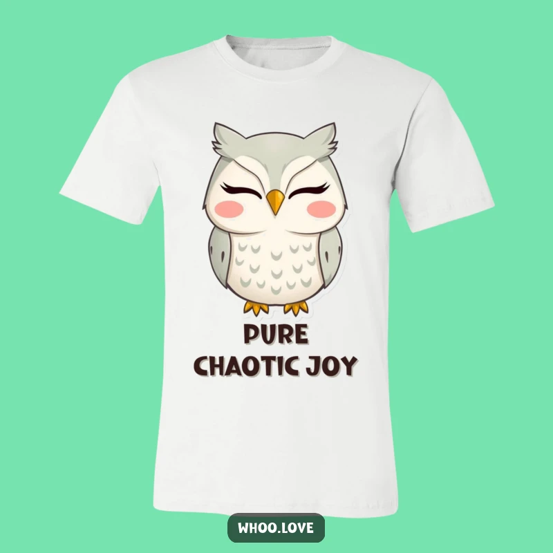 Funny Owl Grin T-Shirt: Wear Your Happiness, Perfect Gift