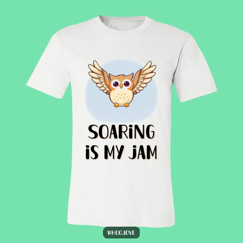 Funny Soaring Owl T-Shirt: Embrace Your Spirit with This Hilarious Top
