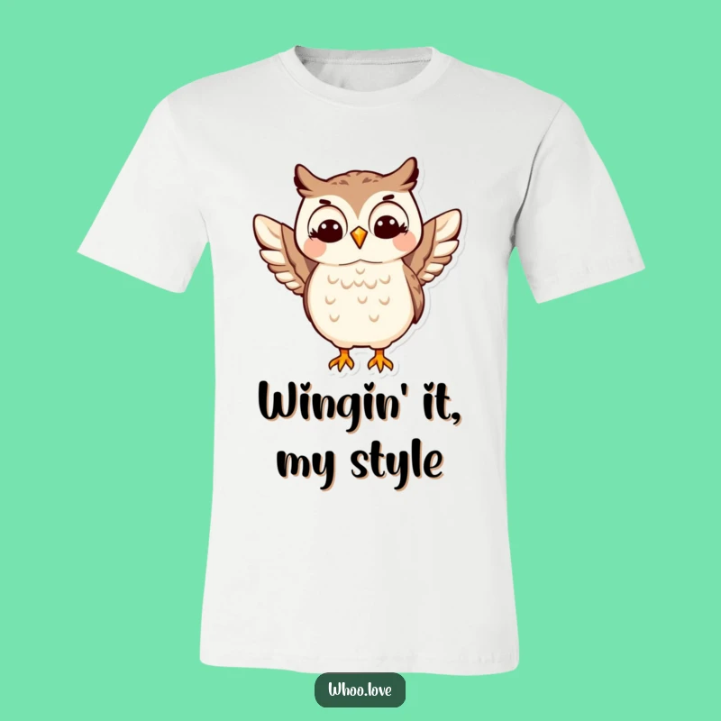 Funny Happy Owl Shimmy T-Shirt - Hilarious Animal Tee