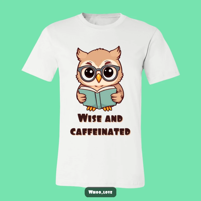 Funny Owl Scholar T-Shirt: Wear Your Love for Books with Wit