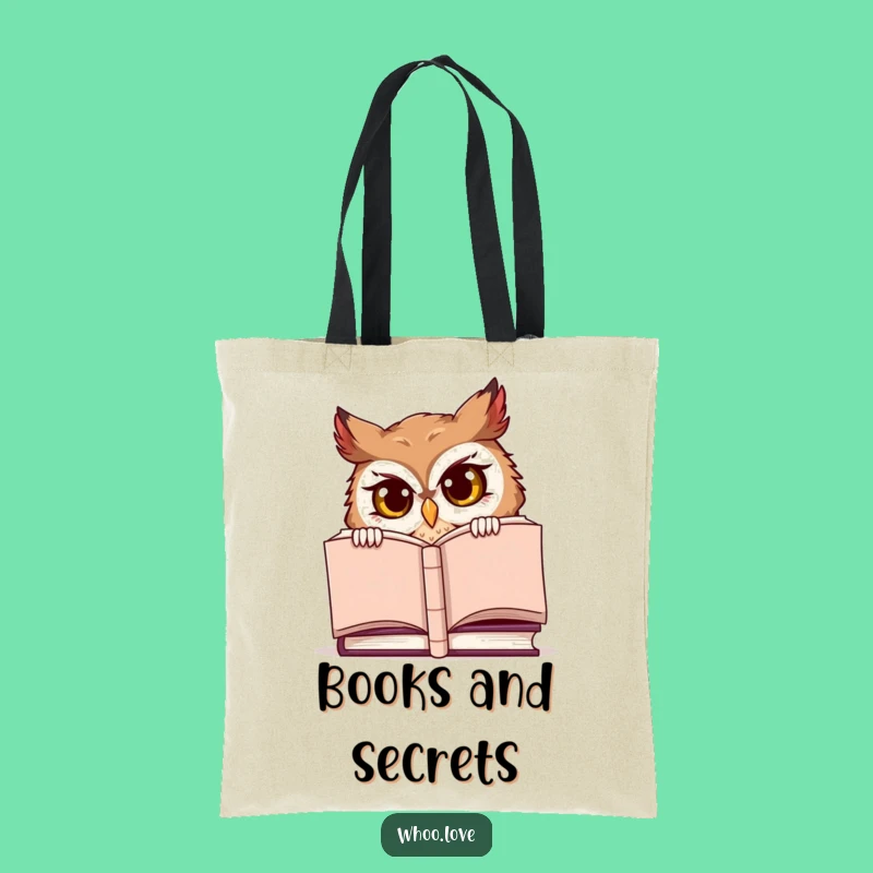 Funny Book Lover Tote: Mischievous Owl Peek, Carry Your Stories Gift!