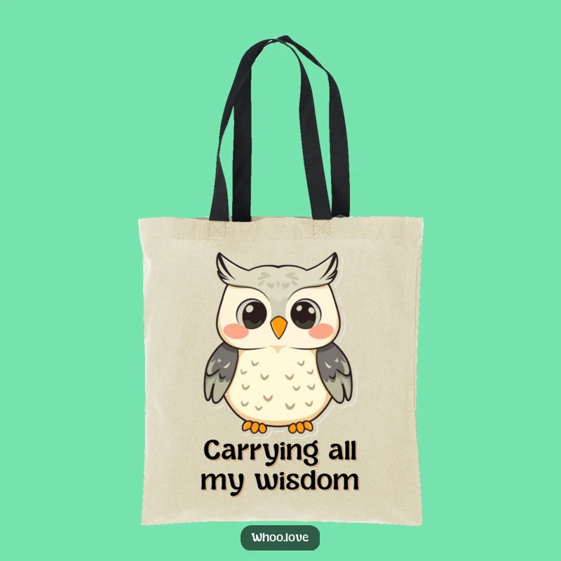 Funny Hooting Owl Tote Bag: Carry Your Smiles with this Cheerful Carryall