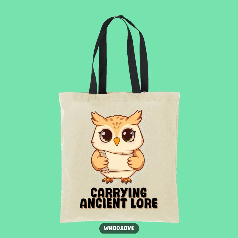 Funny Studious Owl Tote Bag: Carry Your Knowledge with Scholarly Style