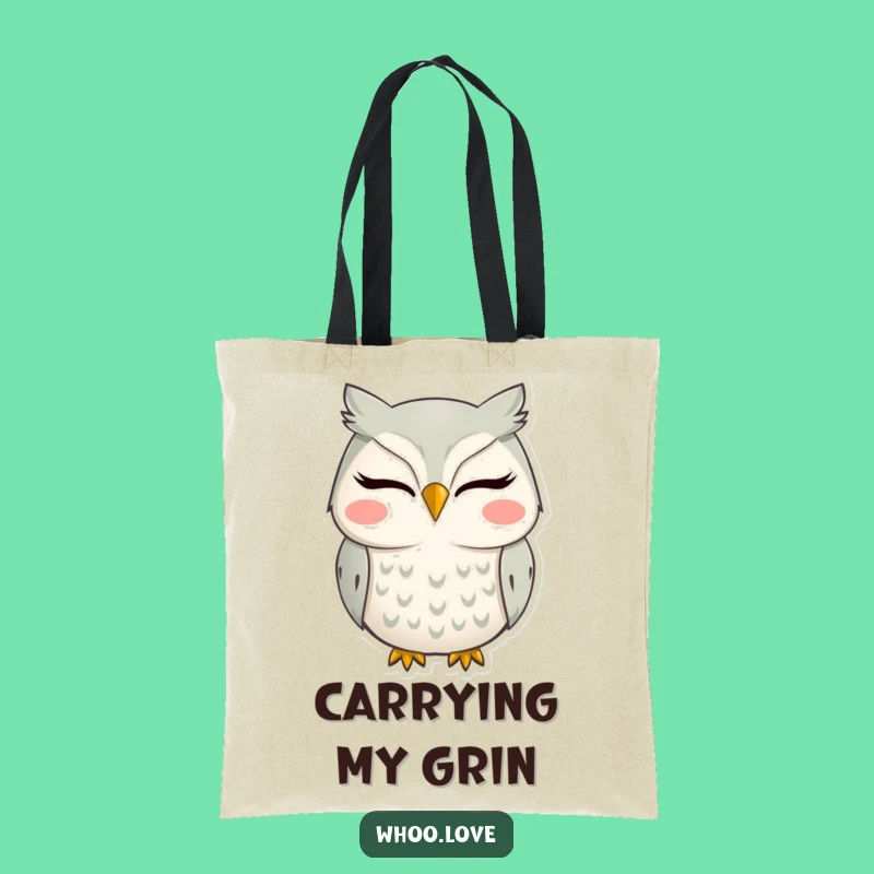 Funny Owl Tote Bag: Carry Your Grin, Perfect Shopping Companion
