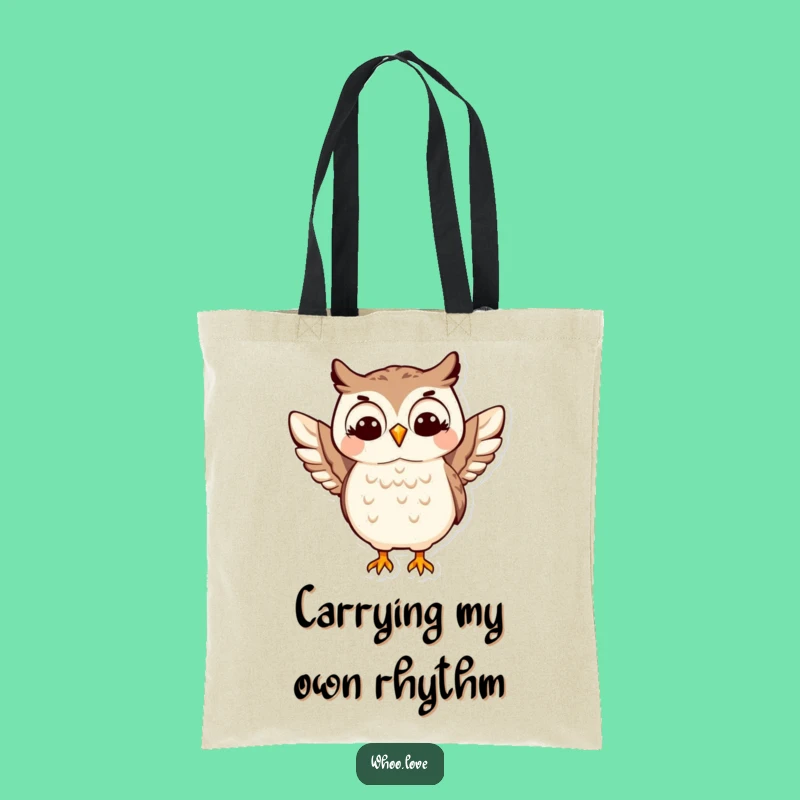 Funny Happy Owl Shimmy Tote Bag - Carry Your Joy Everywhere!