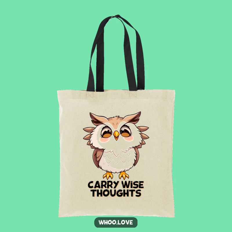 Funny Hooting Owl Tote Bag: Carry Your Joy, Great Gift Accessory