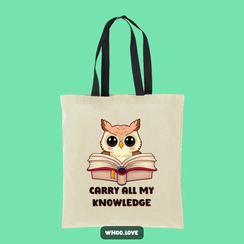 Funny Owl Tote Bag: Carry Your Laughs and Books in Style