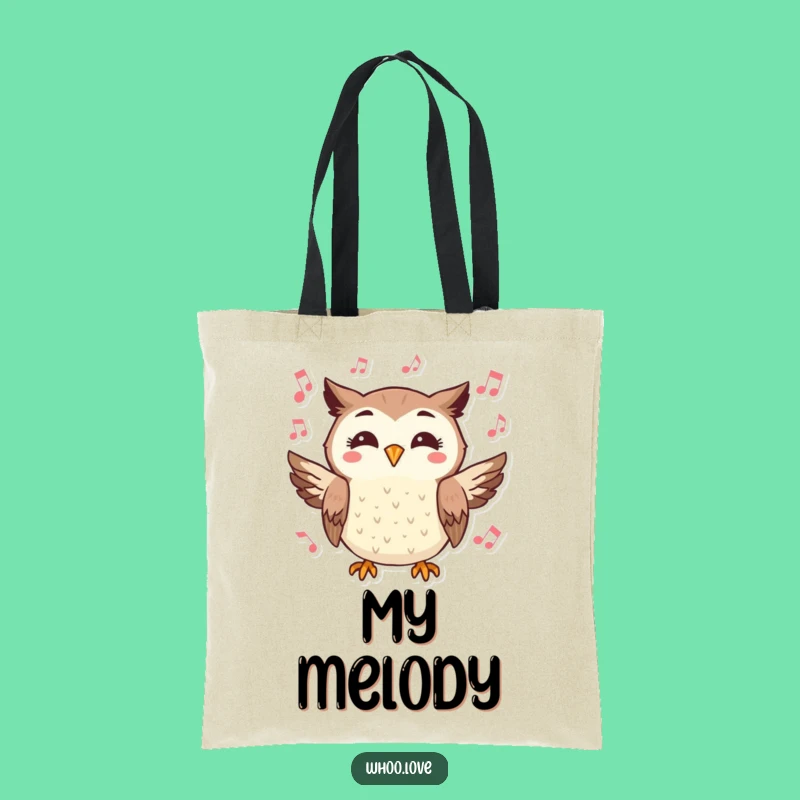 Funny Owl Tote Bag: Musical Hoot - Stylish Funny Gift