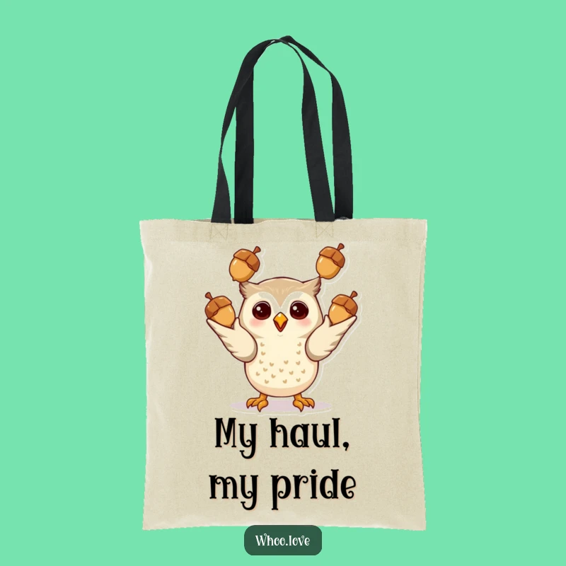 Funny Giddy Owl Juggling Tote Bag - Carry Your Fun!