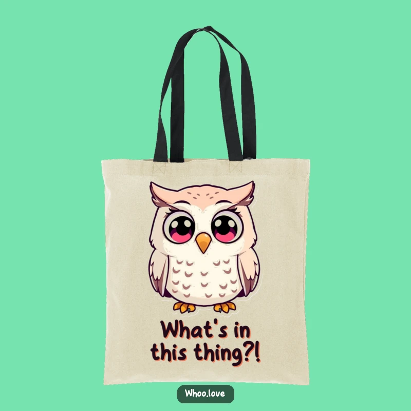Funny Surprised Owl Tote Bag: Carry Your Shock with this Hilarious Carryall